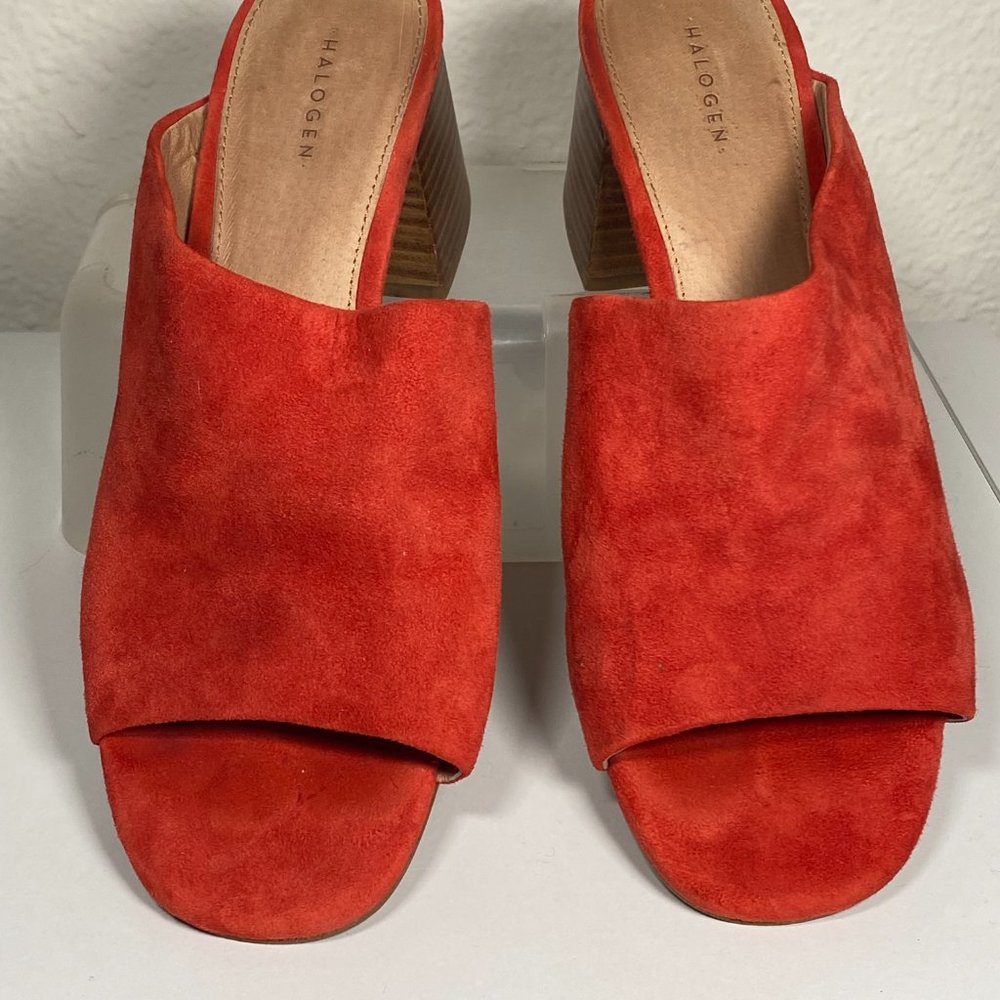 Halogen Red Faye Asymmetrical Open Toe Block Heel… - image 3